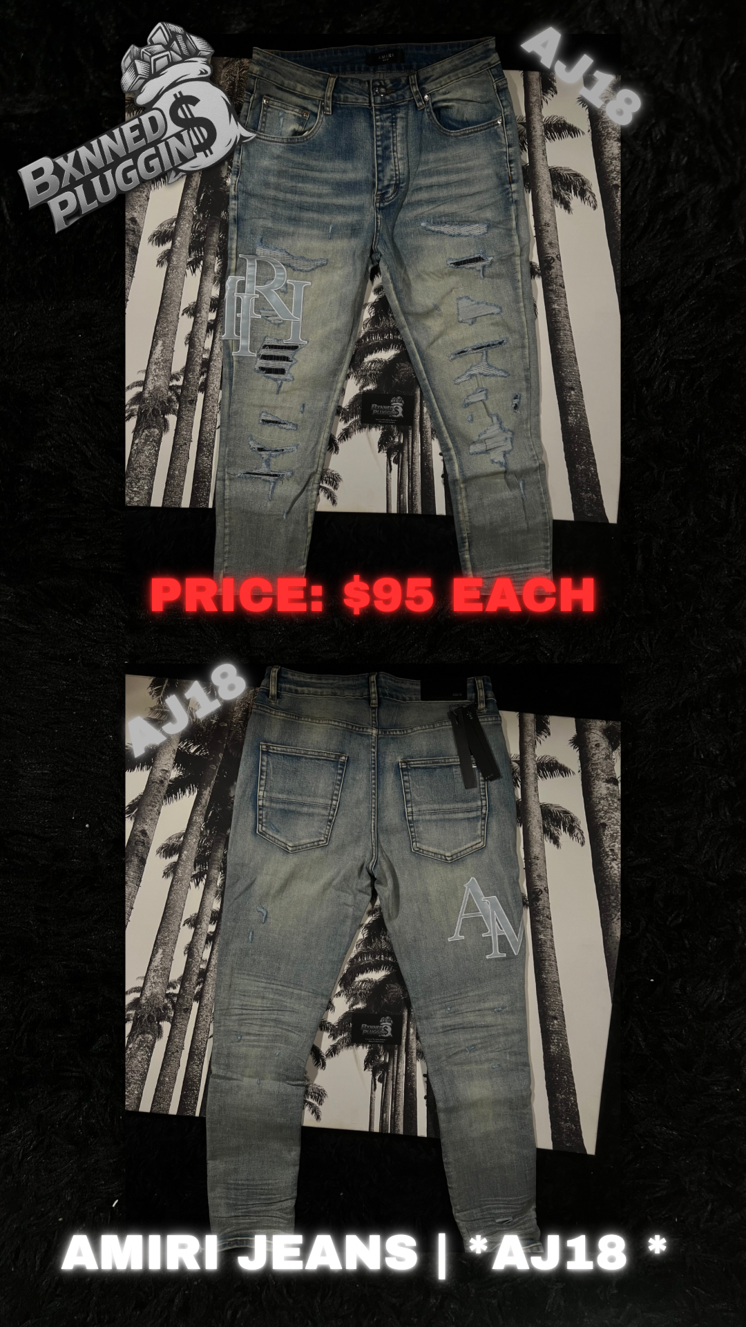 AMIRI JEANS (AJ)